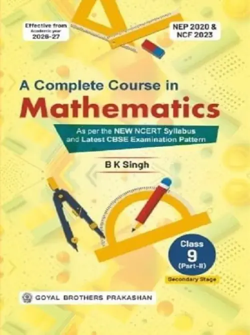 A Complete Course in Mathematics For Class 9 Part 2 for 2026-2027