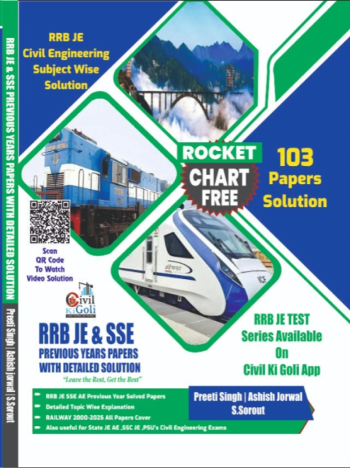 Civil Ki Goli - RRB JE & SSE Civil Engineering Previous Years Papers Questions Bank with Detailed Solution Free Rocket Chart