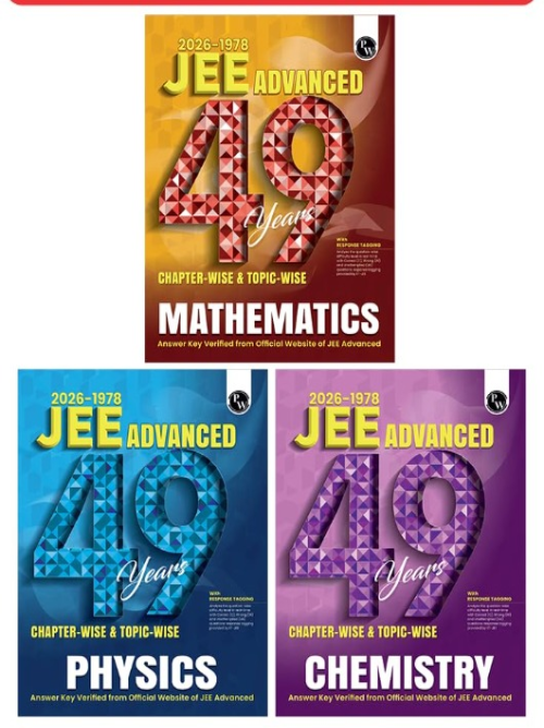 PW 49 Years JEE Advanced PYQ Book Physics, Chemistry, Maths Combo Set of 3 Books | Chapterwise & Topicwise Solved Papers (1978-2026) | PYQ with Detailed Solutions