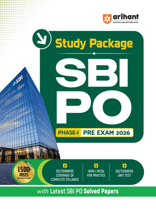 Arihant SBI PO (Phase I) Pre Exam 2026 | Complete Study Package with Sectionwise Coverage, 4000+ Practice MCQs, Sectionwise Unit Tests & Latest SBI PO Solved Papers | As per Latest Exam Pattern
