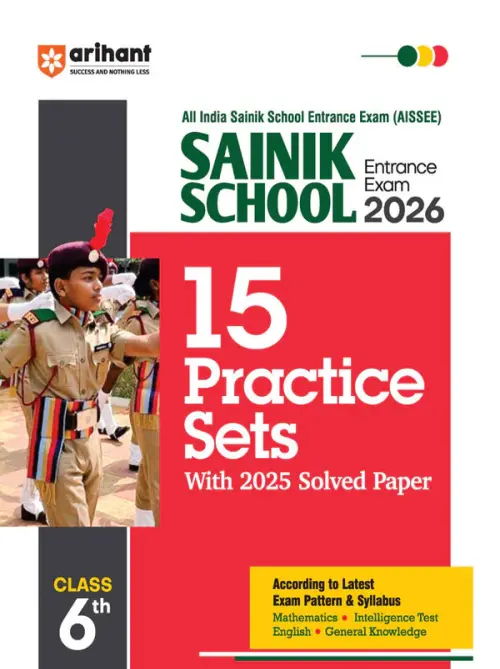 AISSEE Sainik School Class 6 Entrance Exam 2026 |15 Practice Stes with 2025 Solved Paper