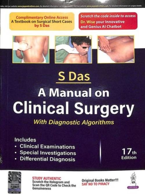 Manual On Clinical Surgery With Diagnostic Algorithms