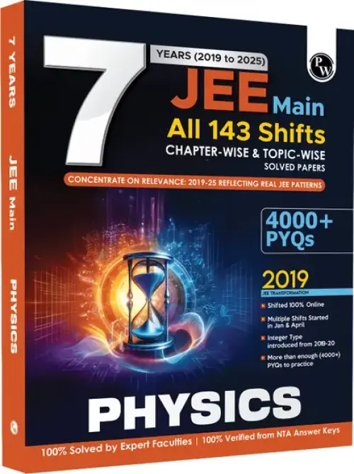 PW JEE Main 7 Years (2019-2025) Physics Chapterwise and Topicwise PYQs