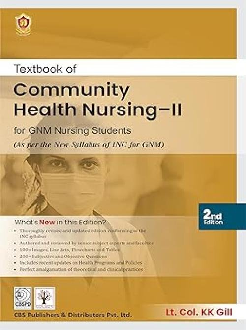 Textbook of Community Health Nursing II for GNM Nursing Students