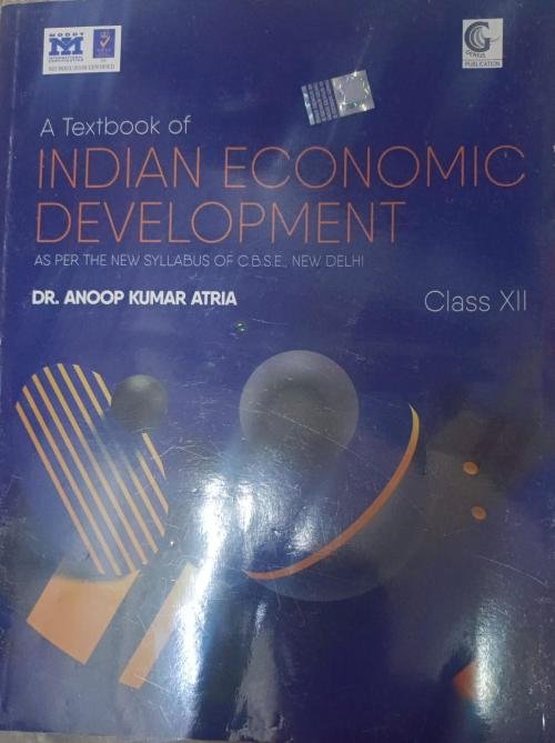 A Textbook of Indian Economic development Class 12 2026-27