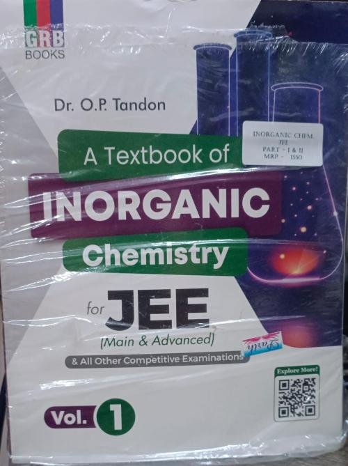 GRB A Textbook Of Inorganic Chemistry (Vol.1 & Vol.2) For JEE (Main & advanced) & All Other Competitive Entrance Examinations