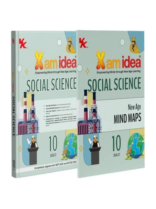 Xam idea Class 10 Social Science (2026-27) | Latest CBSE Syllabus | Mind Maps & Digital Learning Resources | Comprehensive Coverage