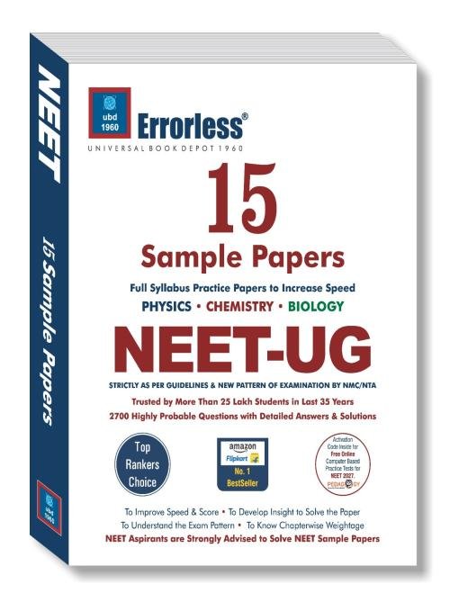 UBD1960 Errorless 15 Sample Papers NEET UG