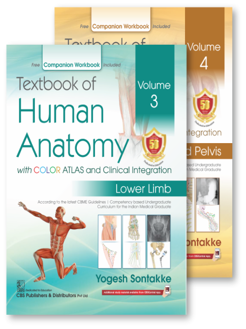 Textbook of Human Anatomy with COLOR ATLAS and Clinical Integration Volume 3(Lower Limb) & 4(Abdomen and Pelvis)